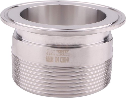 3'' Tri clamp Adapter to 3 inch MNPT Thread Ferrule Sanitary Pipe Fitting - Picture 3 of 7
