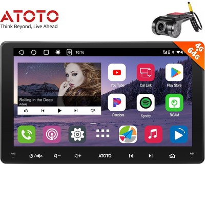 ATOTO 9'' A6 PL 2DIN Android ChatGPT Car Stereo GPS 4G LTE Radio +HD DVR Dash Cam