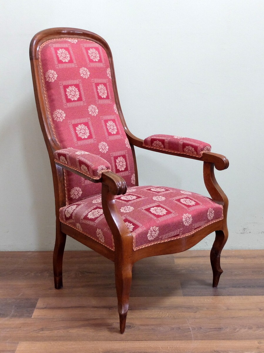 POLTRONA ANTICA RESTAURATA POLTRONCINA SALOTTO '800 ORIGINALE