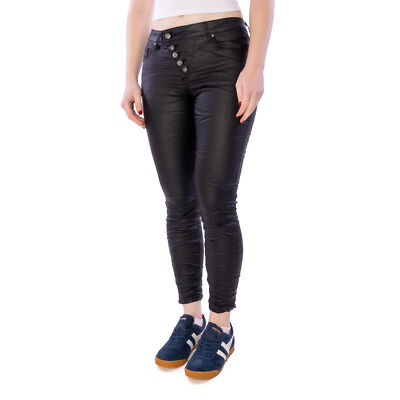 Itaimaska HS-5780-1 Hose Damen Skinny schwarz 17881