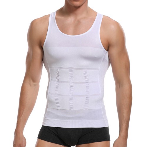 Men's Slimming Body Shaper Vest Chest Compression Shirts Tank Gynecomastia Moobs - Picture 23 of 38
