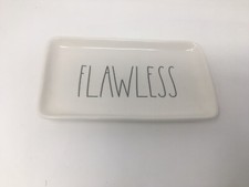 Rae Dunn FLAWLESS Tray Trinket Dish Platter Ceramic Ivory LL New