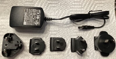 Power Supply, 9Volt 1.1 AC DC Adapter With 5 International Changeable Male Plugs