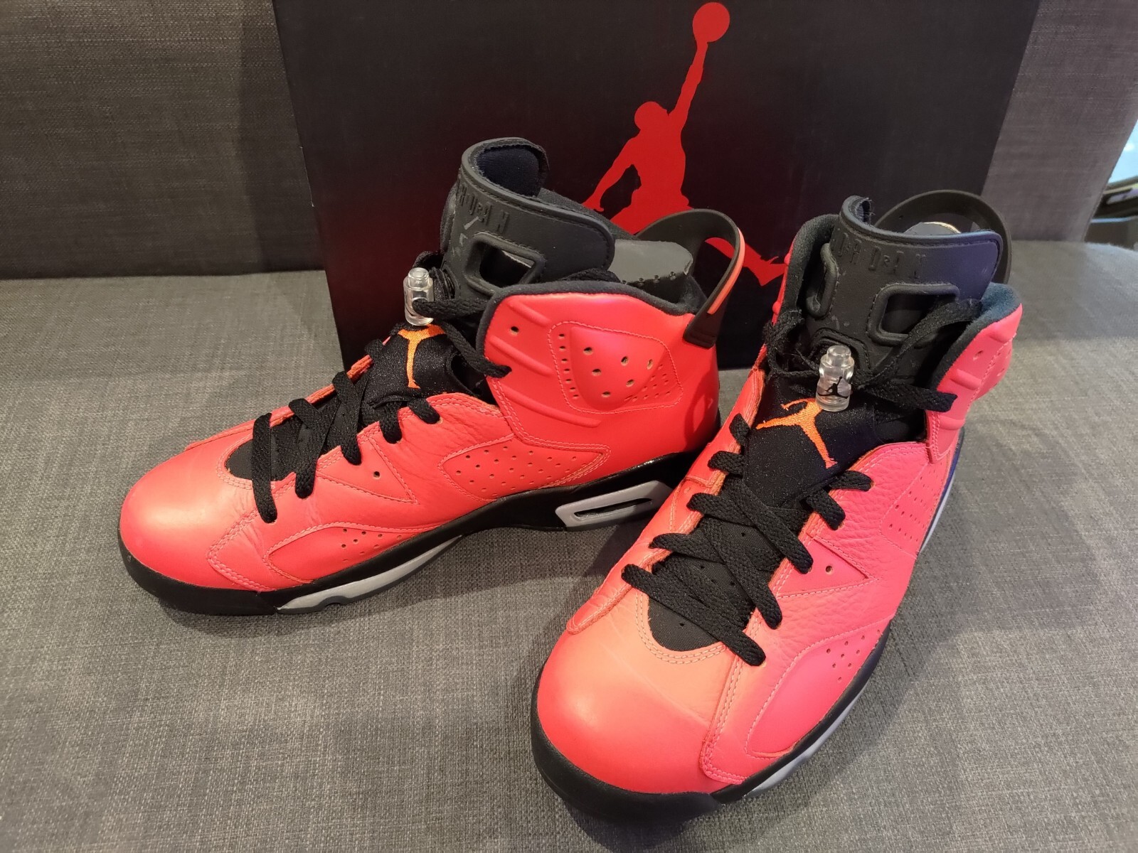 Nike Air Jordan VI 6 Retro Infrared 23 Toro Shoes Trainers UK8.5 US9.5 RARE