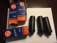 Three Vintage Old Stock GE Electronic Vacuum Tubes Untested Radio/TV/Amp