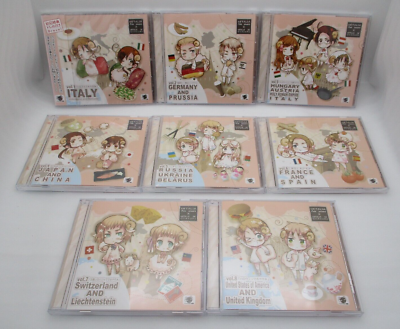 HETALIA axis powers x Hitsuji de Oyasumi Series CD Vol.1-8 8CDs w