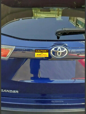 "Automatic Door" Vinyl Stickers (2-Pack) - For Ride Share (Lyft), Yellow, 4" X 2.5" - View #6