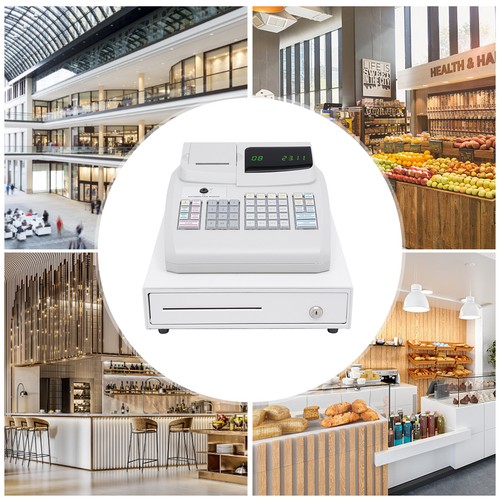 Elektronische Registrierkasse Schubladenbox & Schlüssel LED Display für Einzelhandel/Restaurant POS - Bild 3 von 16