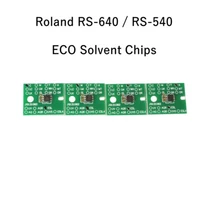 4Pcs Permanent Chips ECO Solvent For Roland RS-640 / RS-540 Inkjet Print CMYK