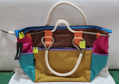 Flower Mountain TOPO DESIGN - Travel Bag - Weekend Bag fuchsia brown