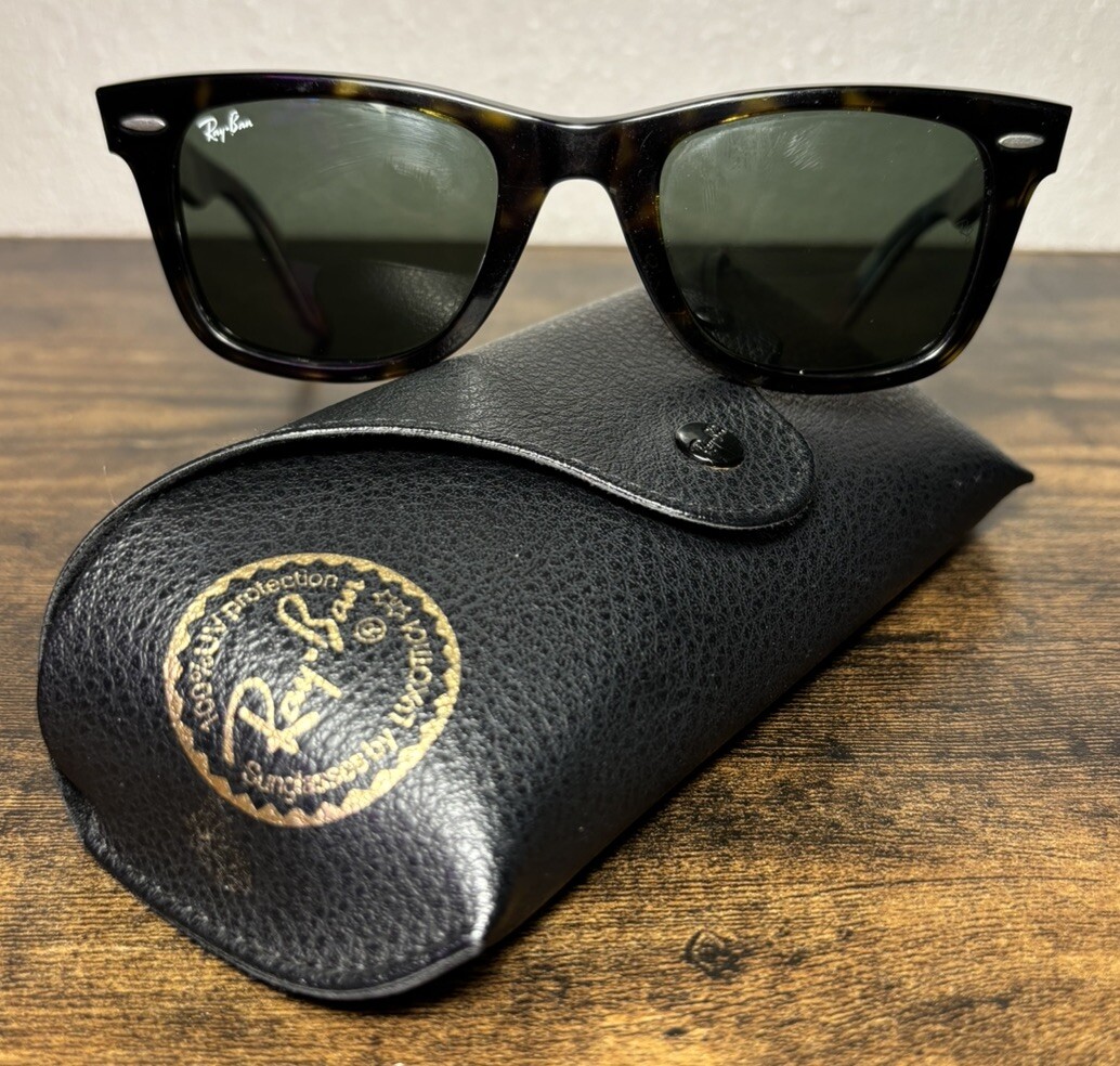 ray ban wayfarer handmade in italy 希少品 Ray-Ban Wayfarer Hand made in Italy Black Sunglasses Excellent