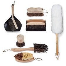 Tower Natural Life Home Cleaning Brush Set, Horsehair and Beech Wood NL109005