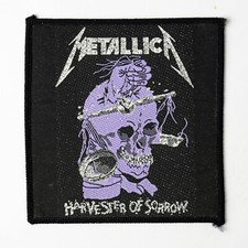RARE VINTAGE METALLICA HARVESTER OF SORROW PATCH COLLECTABLE MINT PURPLE