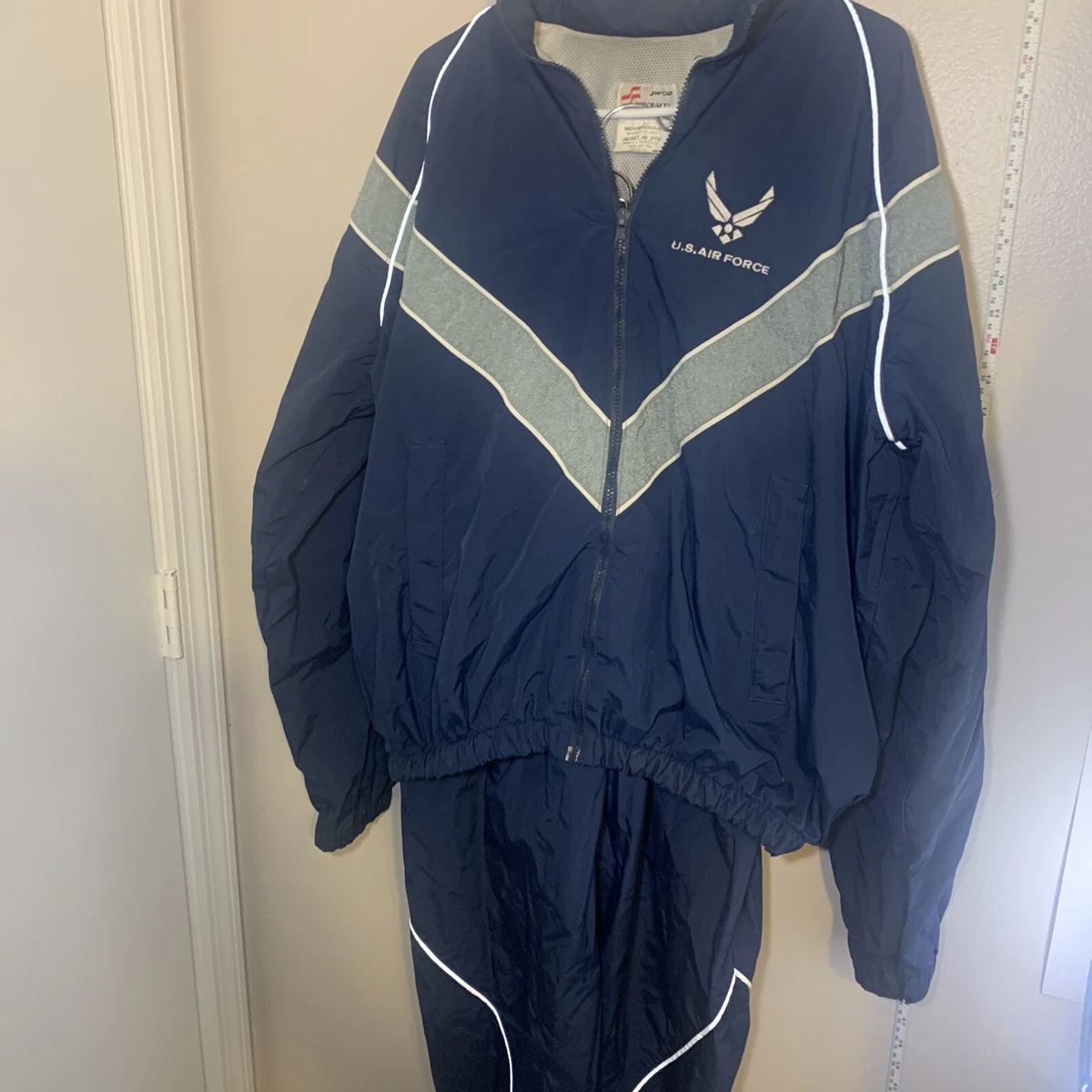 US Air Force Tracksuit Jacket Mens Medium Hooded Pants Skilcraft