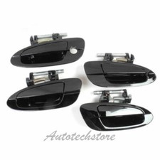 Outside Door Handle Set 4pcs For 02 03-05 06 Nissan Altima Super Black Kh3 Ds228 Outside Door Handle Set 4pcs For 02 03-05 06 Nissan Altima Super Black Kh3 Ds228