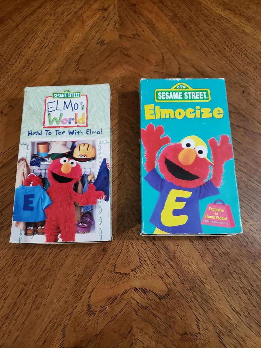 Sesame Street: Elmocize , Elmos World - VHS (1996, Sleeve