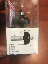 Brand New OEM Craftsman 3/8” Cove Carbide Tipped Router Bit 64202-1/4” Shank