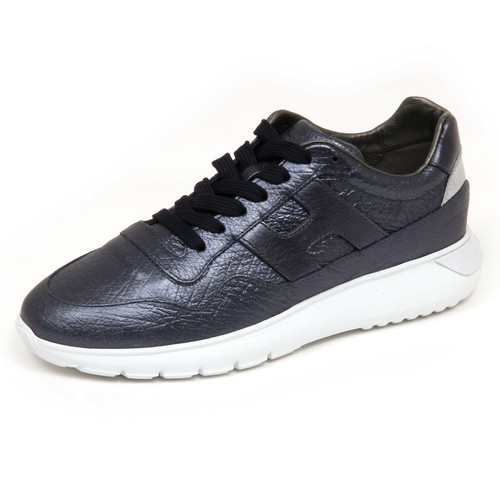 F6966 sneaker donna blu metal HOGAN H371 INTERACTIVE 3 scarpe shoe woman |  eBay