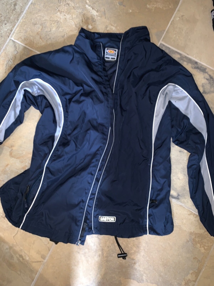 Vintage Easton Jacket/Windbreaker Jacket Navy Blue size mens small