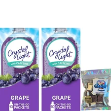 Crystal-Light On The Go Drink Mix 2 Pack of 10pck/0.13oz (Grape)