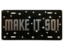 Star Trek Inspired License Plate Make it So! Car Tag Next Generation Picard
