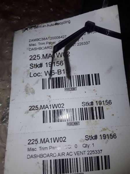 2002 MASERATI M138 DASHBOARD AIR AC VENT 225337