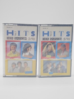 NEU in OVP Hits der Saison 2/90  MC KASSETTE TAPE Vol.1 + Vol.2 Sono Cord