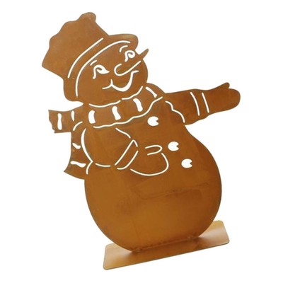 Metal Snowman Christmas Table Decoration Centerpiece Office