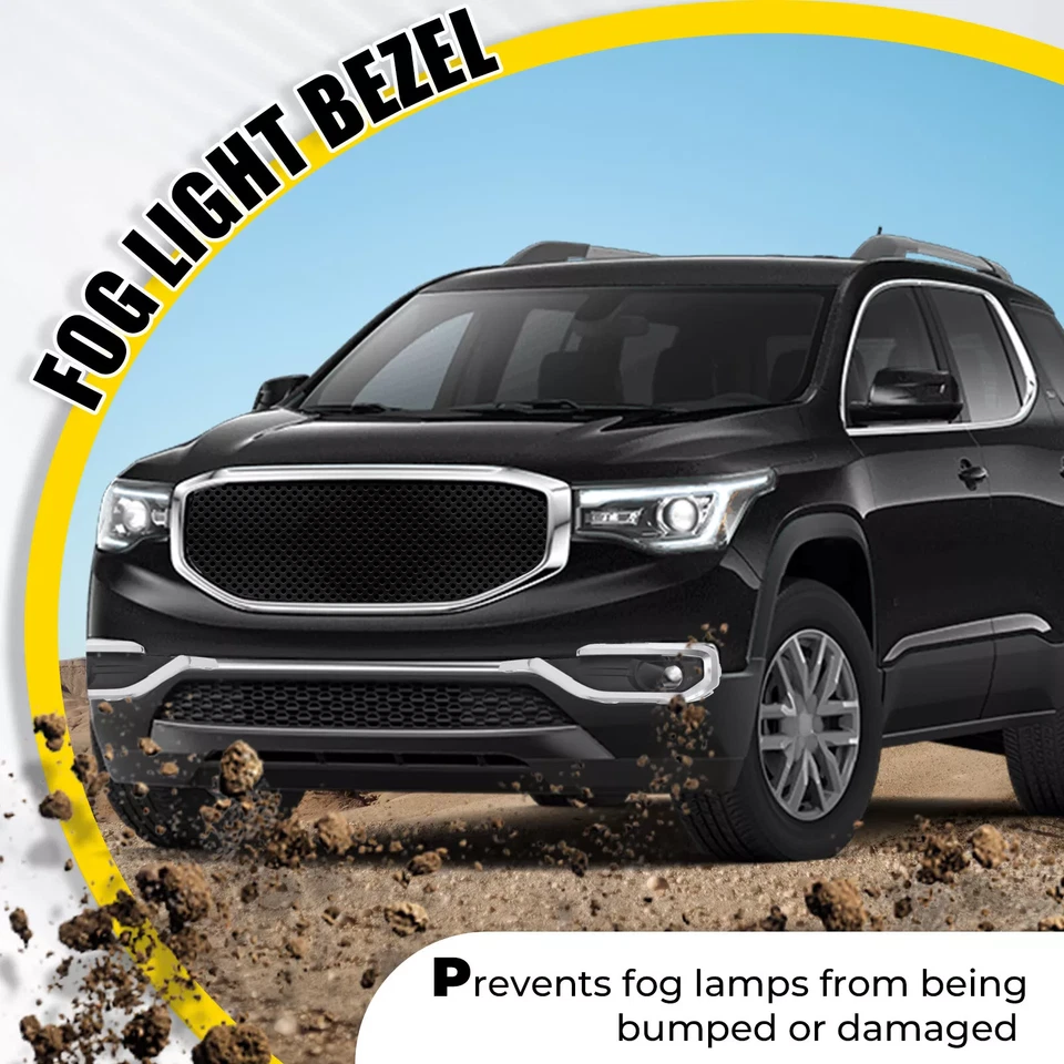 For GMC Acadia 2017-2019 Fog Light Trim Bezel Chrome Driver Side #GM1038209 Foto 4 de 4