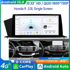 10.33" Car GPS Radio Stereo CarPlay Android 6+64G DSP for Honda Accord 2013-2017