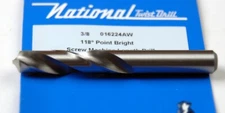3/8 SCREW MACHINE DRILL, 118? POINT  (B-5-3-6-1)