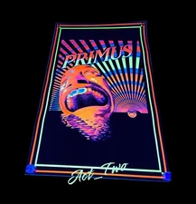 Vintage Primus Blacklight 21.5”x33.5” Flocked Poster Scorpio Posters Winterland