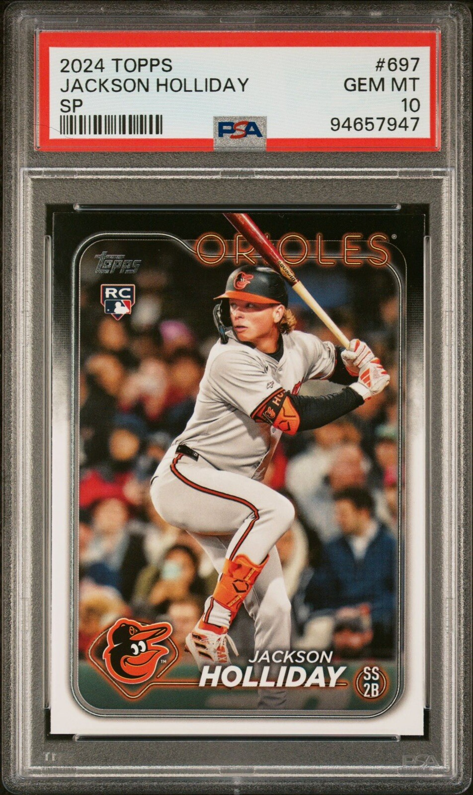 Jackson Holliday 2024 Topps #697 SP Variation Price Guide - Sports 