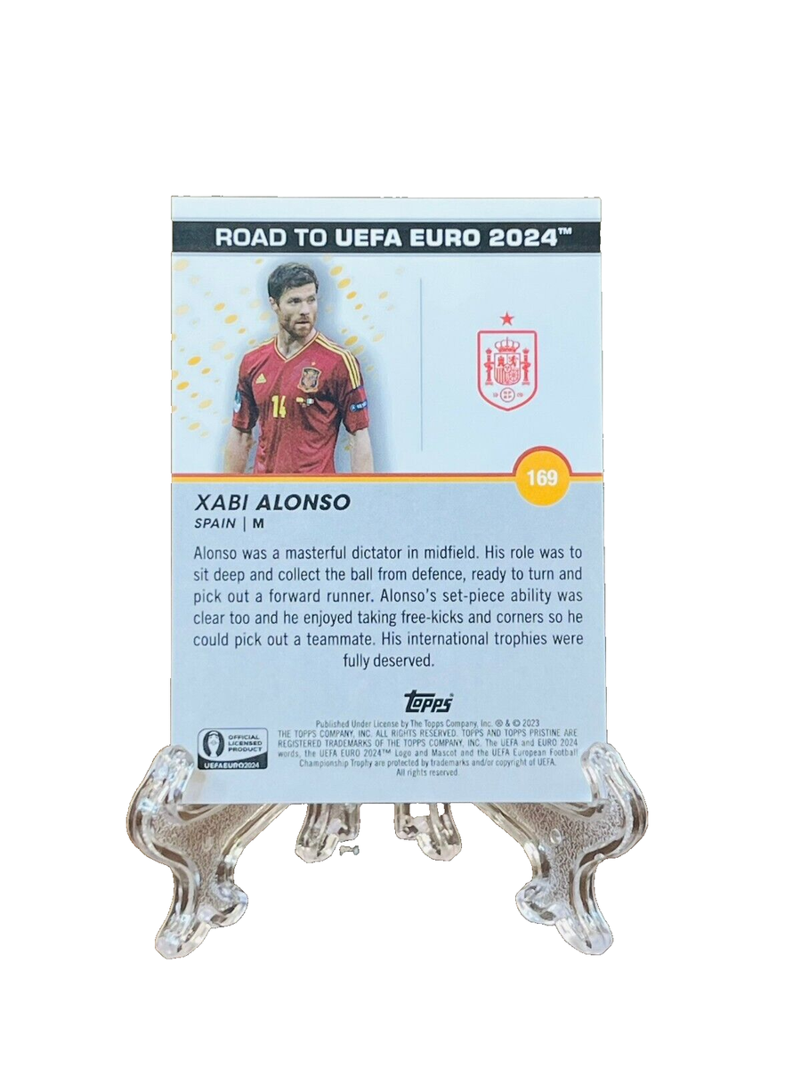 XABI ALONSO 2023 TOPPS PRISTINE ROAD TO EURO 2024 GREEN REFRACTOR 