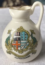 Vintage Arcadian Crested China Jug. Ilfracombe Crest. VGC.