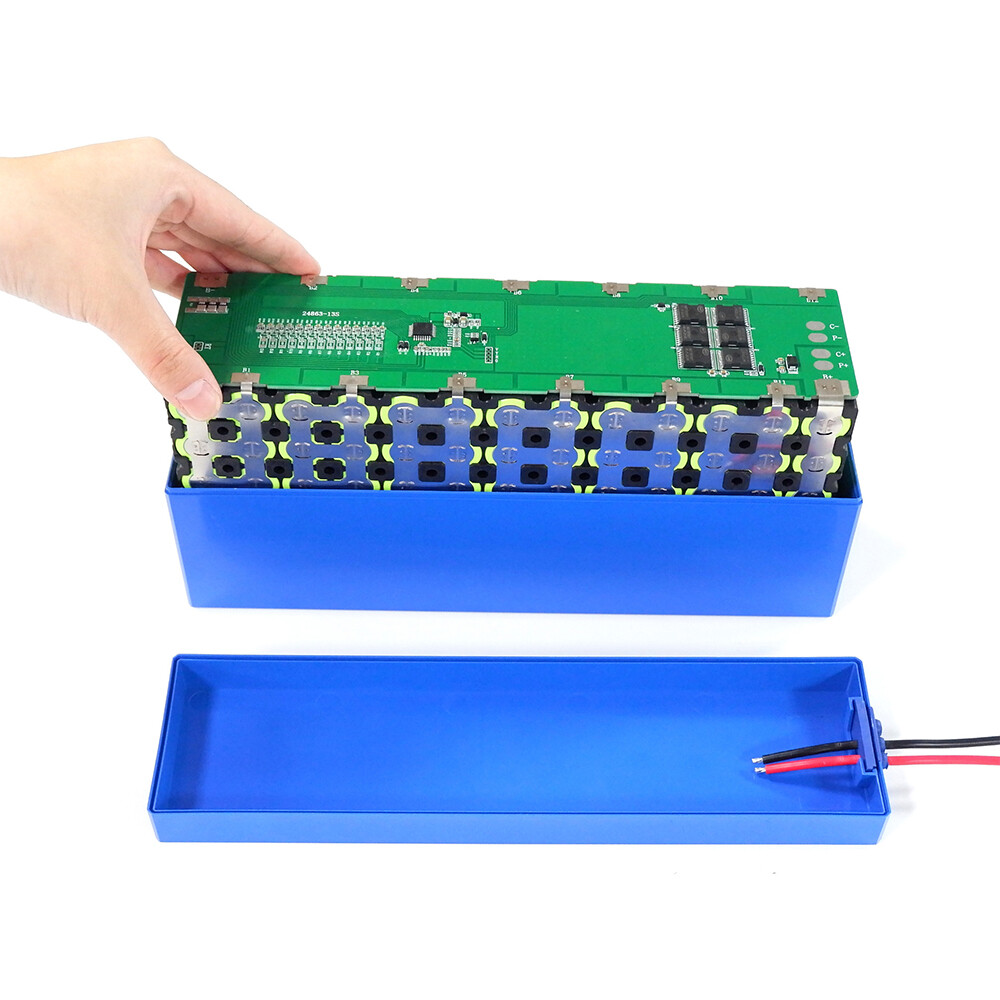 48V 13S 4P 30A BMS 18650 Li-ion Battery Pack DIY Kits Case Holder Welding Nickel