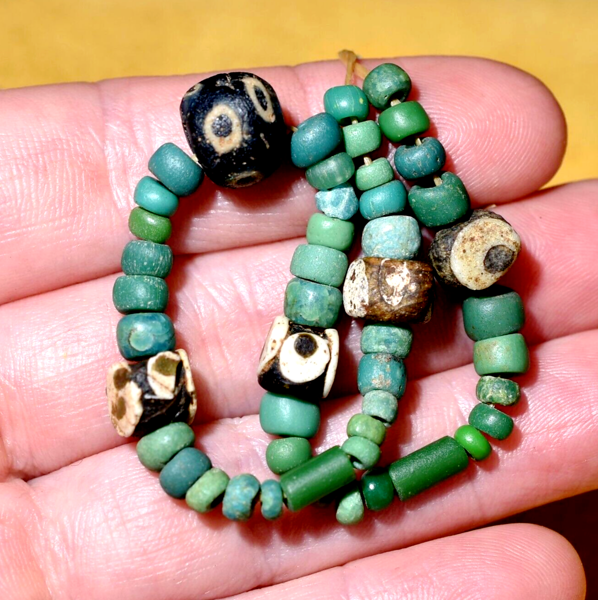Ancient Glass Excavated Djenne Dig Beads Mali African Trade Circa
