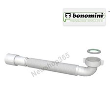 SIFONE CURVO TUBO SCARICO FLESSIBILE ESTENSIBILE LAVABO BIDET 1"1/4 - 1"1/2
