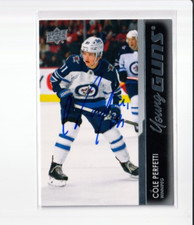 COLE PERFETTI autographed SIGNED 21/22 WINNIPEG JETS 