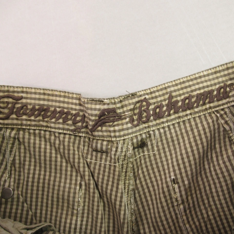 Tommy Bahama Shorts Mens 34 Pocket Lightweight Outdoors Chino Brown Stripes - Image 3 of 4