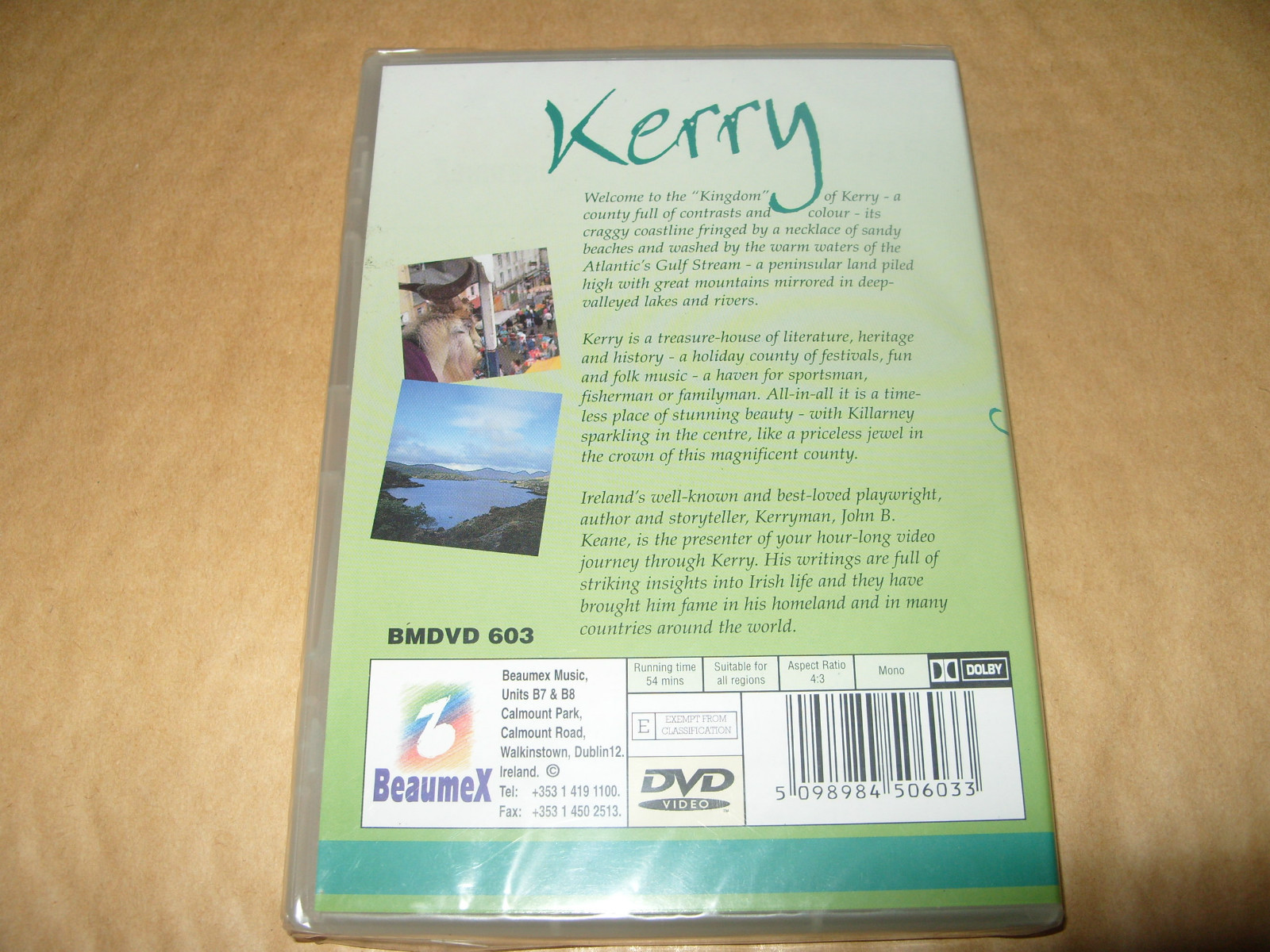 Kerry Counties Of Ireland Series dvd Region 0 New & Sealed. (B1)