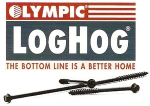Details About 15 Log Screws 150 Ct Box Loghog Extra Long Log Home Screw Timber Screws
