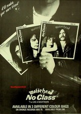 1979  Motorhead "No Class" Song Release Music Industry  Promo Reprint Ad