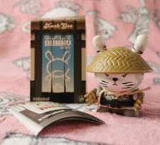 Golden Claw Kidrobot Huck Gee Gold Life 3” Dunny 2011 Vinyl Figure Tiger Cat Toy