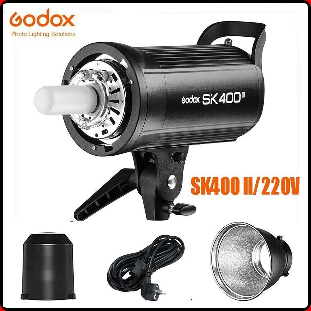 Godox SK400II flash studio photo noir 400W lampe vidéo esclave sans fil