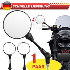 1 Paar Motorrad Spiegel Rückansicht Klappbar Rund Spiegel Universal Rückspiegel