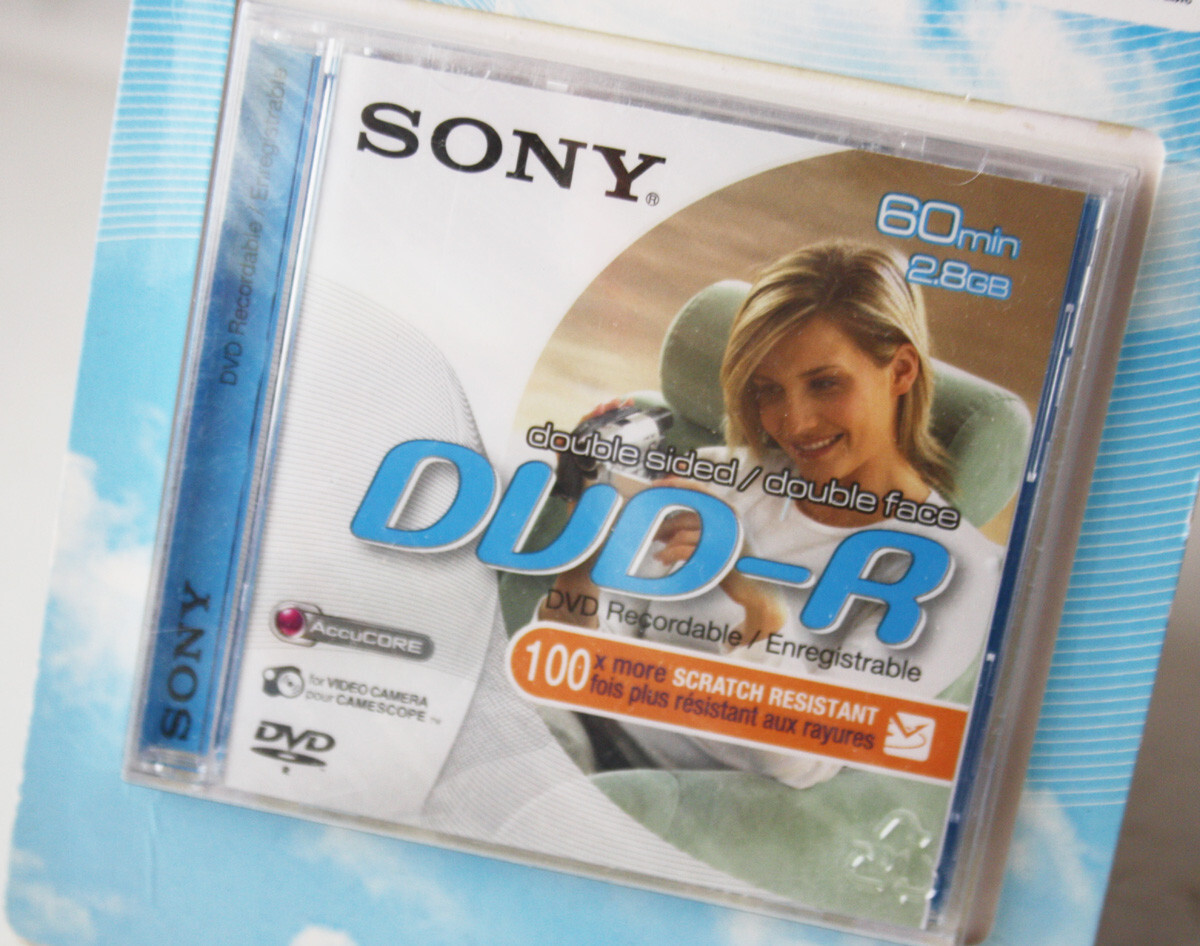 SONY 8cm DVD-R RECORDABLE DOUBLE SIDED 60min 2.8GB DMR60A-BT