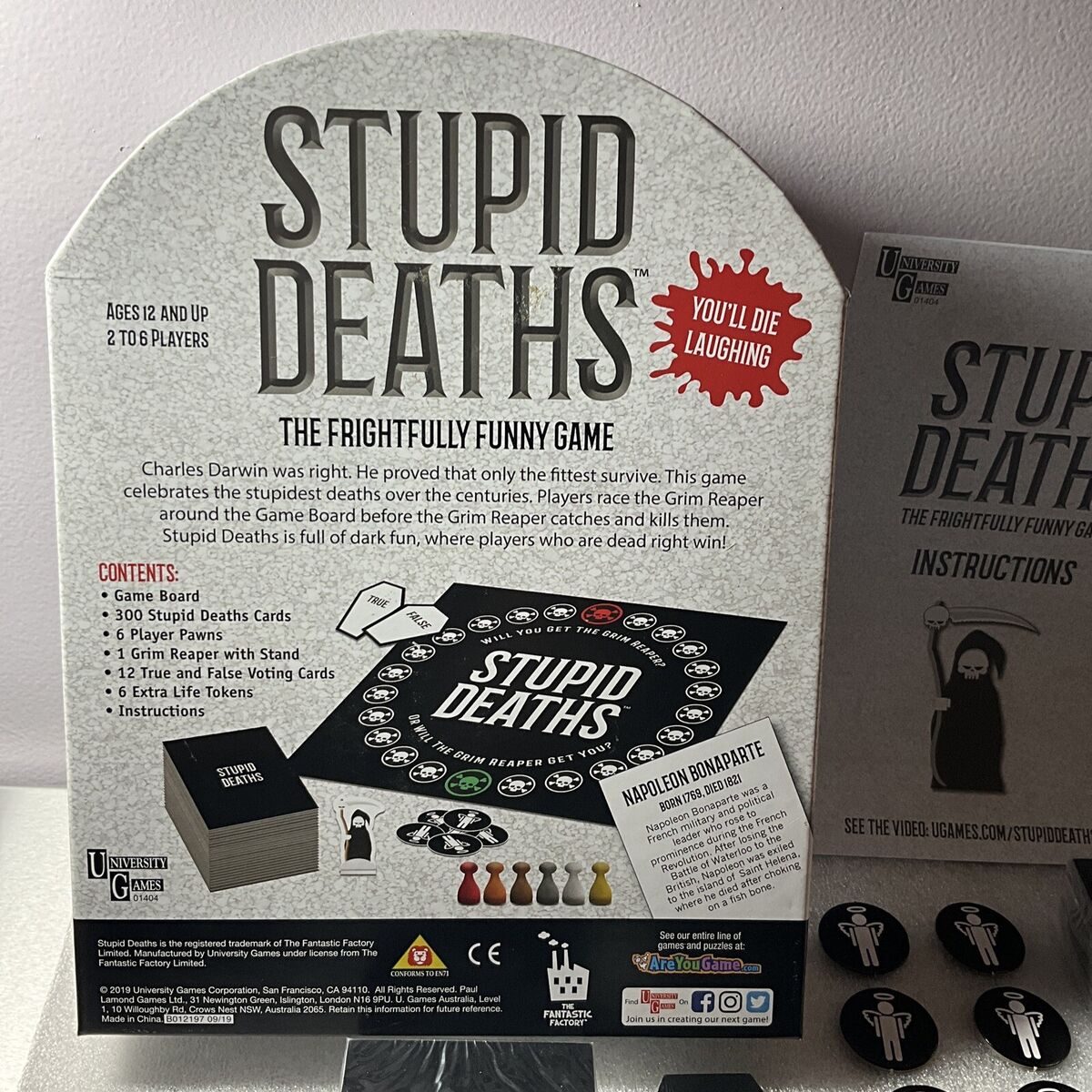  University Games  Stupid Deaths The Party Game, for