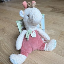DOUDOU et Compagnie Paris Couleurs Savane Giraffe Plush Baby Toy Beige Pink