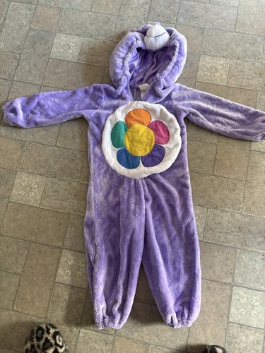 Care Bears Purple Hooded Plush One-Piece Costume Jumpsuit, Size 2t